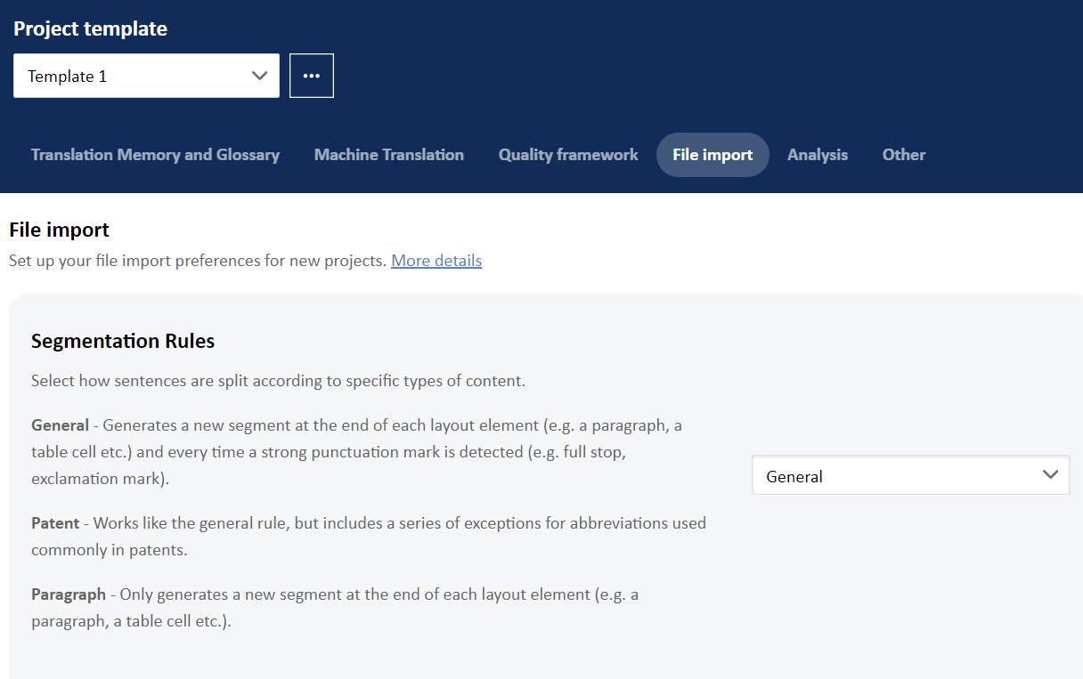 Customize file import rules