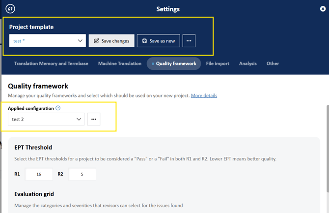 new quality framework